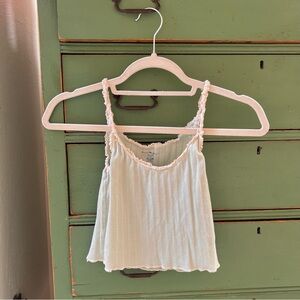 🍵 MINT GREEN BRANDY MELVILLE RUFFLE TANK